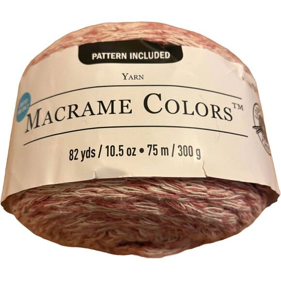 Macramé Colors by Loops & Threads 82yds/75m 10.5oz/300g - Dried Rose - Picture 1 of 3